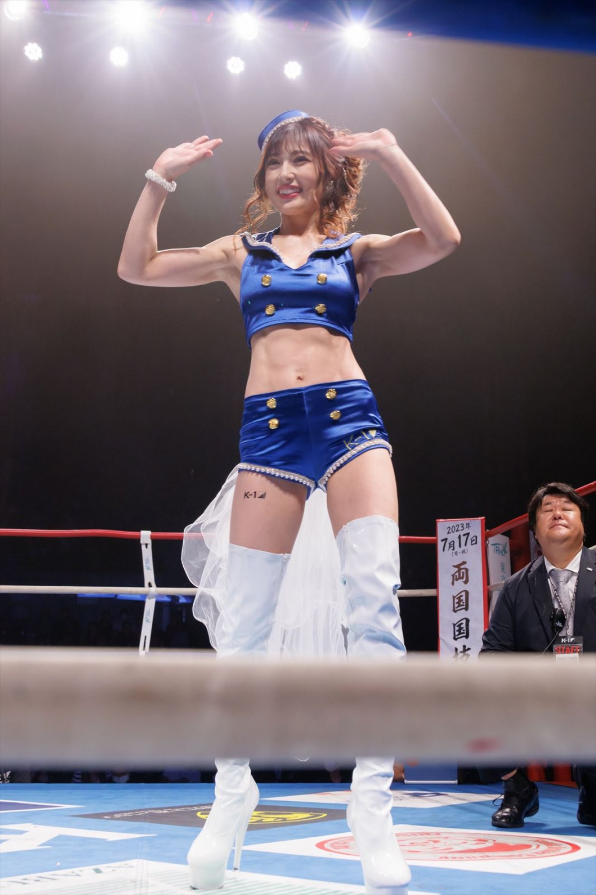 熊田曜子、2年ぶり2度目の『K-1』SPラウンドガール「よりK-1愛が深くなった」