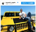 愛車・ハマーと海へ行った長渕剛　※「長渕剛」インスタグラム