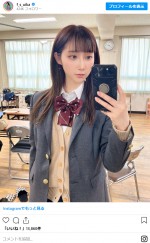 ファーストサマーウイカ、制服姿で女子高生さながらの可愛さに反響　※「ファーストサマーウイカ」インスタグラム