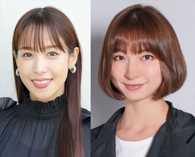 （左から）鷲見玲奈、篠田麻里子