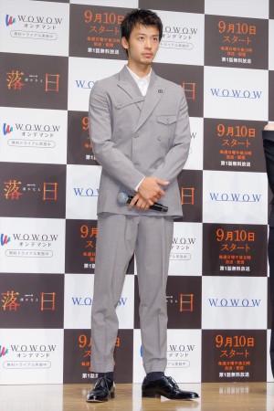 竹内涼真、『連続ドラマW 湊かなえ「落日」』完成披露試写会に登場