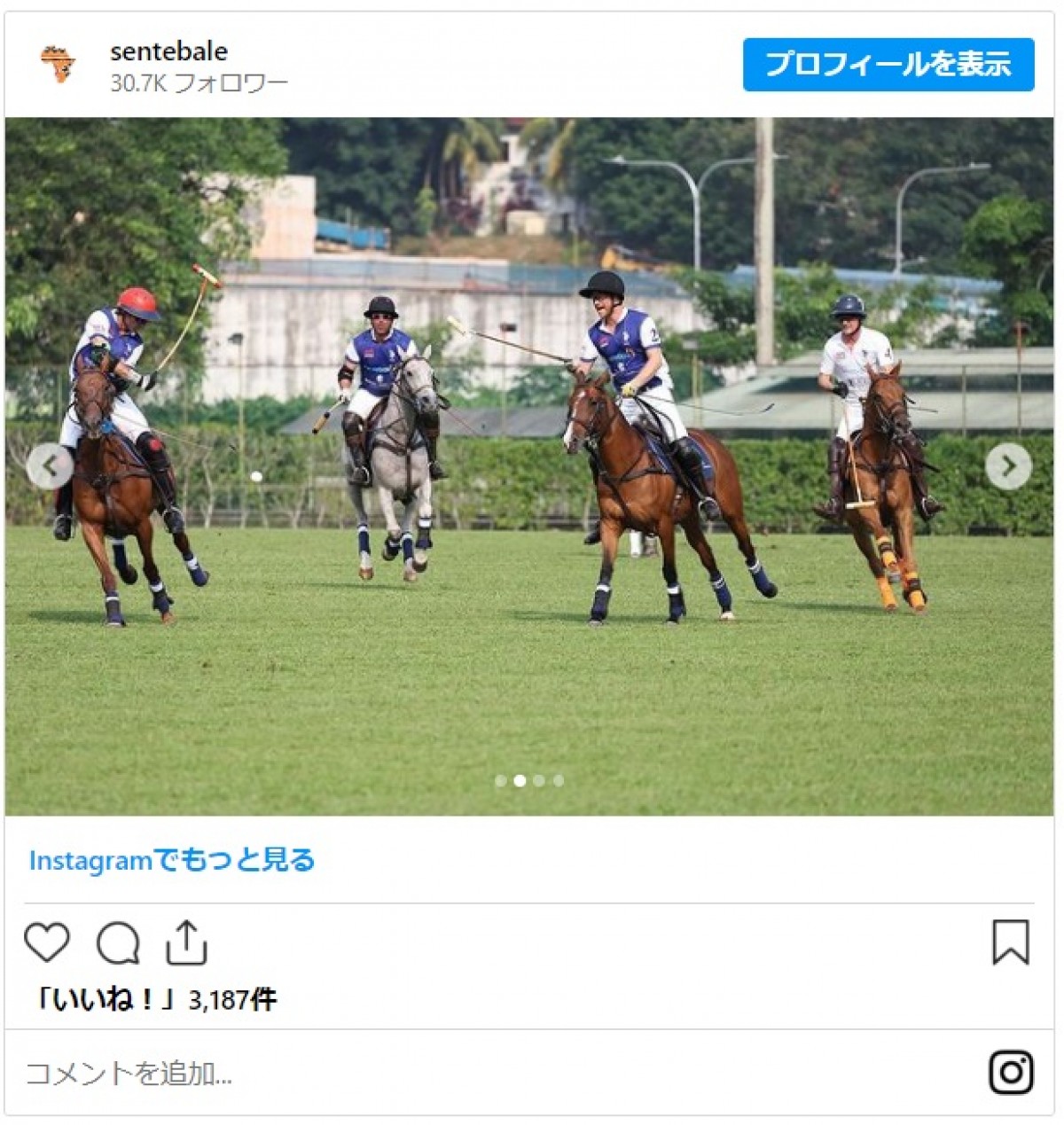 ヘンリー王子、シンガポールでポロの試合に出場　フィールドで笑顔弾ける