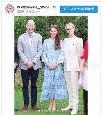 （写真左から）ウィリアム皇太子、キャサリン妃、Matt　※「Matt」インスタグラム