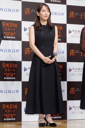吉岡里帆、『連続ドラマW 湊かなえ「落日」』完成披露試写会に登場
