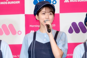 モーニング娘。'23・牧野真莉愛、モスバーガー×モーニング娘。'23「朝、モスしよ！キャンペーン」発表会に登場