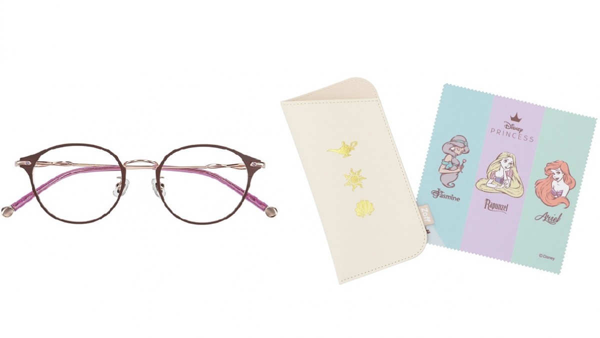 【一時値下げ】オンライン即日完売/着用一回のみ/ラプンツェル プリンセス Zoff」ディズニーコレクション新作！ ラプンツェルなど3人の