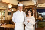 ドラマ『あたりのキッチン！』に出演する（左から）渡部篤郎、桜田ひより