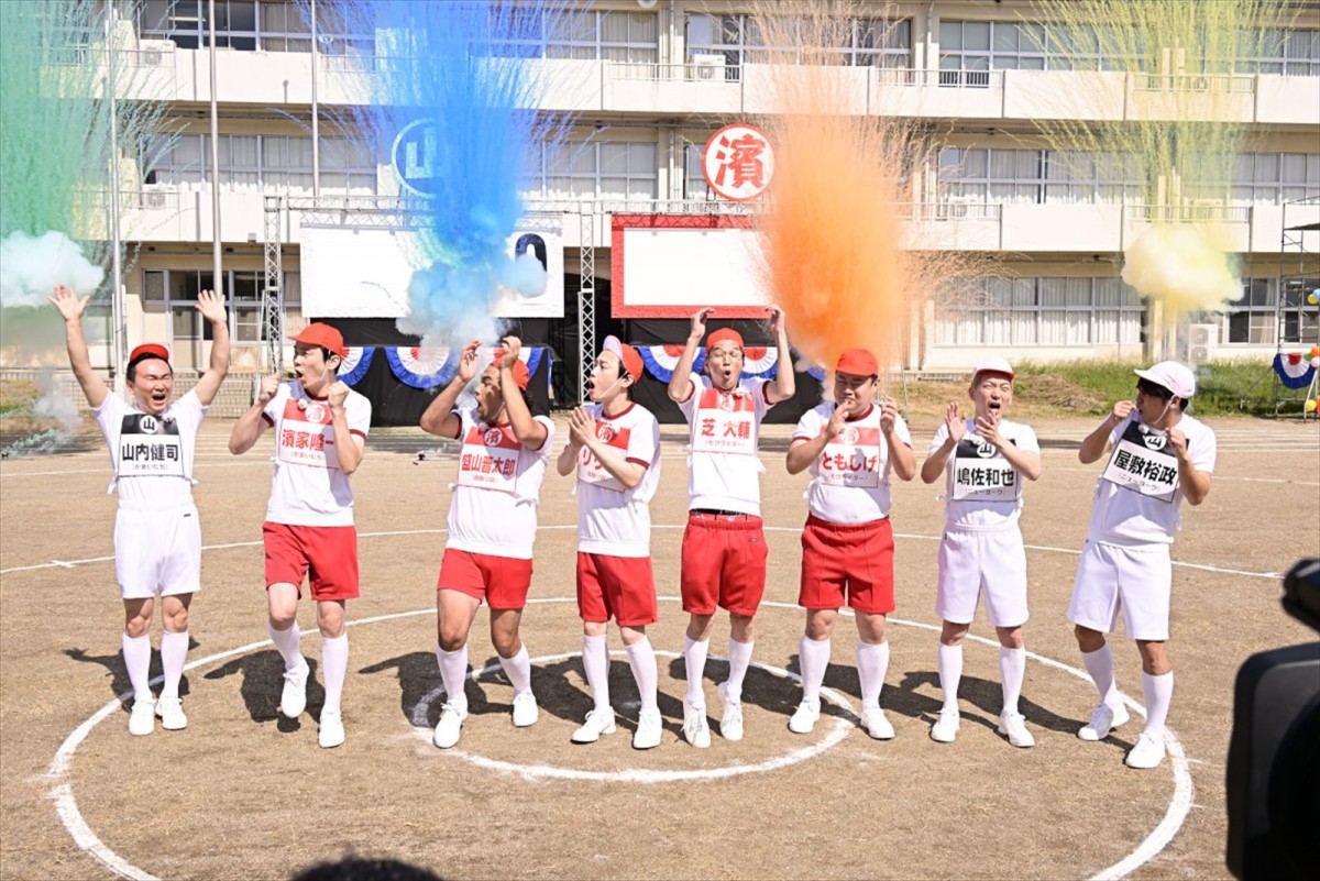 『ジョンソン』初回2時間SPは芸人大運動会！　人気芸人59名がかまいたち山内軍・濱家軍に分かれて真剣勝負