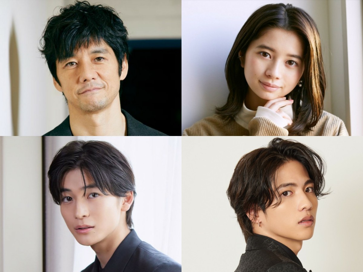 (左上から時計回りに)西島秀俊、桜田ひより、志尊淳、高橋文哉