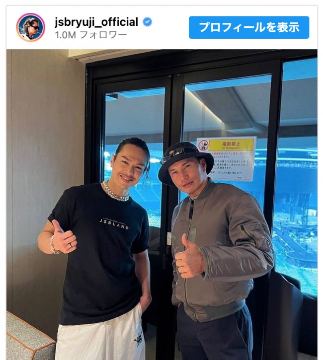 （写真左から）今市隆二、市原隼人　※「今市隆二」インスタグラム