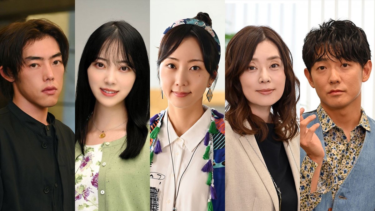 Amazon Originalドラマ『A2Z』に出演する(左から)吉村界人、堀未央奈、木南晴夏、大塚寧々、長田成哉