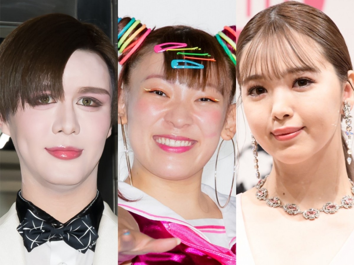 (左から)Matt、フワちゃん、藤田ニコル