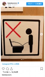 河合をしみじみさせたトイレのイラスト　※「アインシュタイン・河合ゆずる」インスタグラム