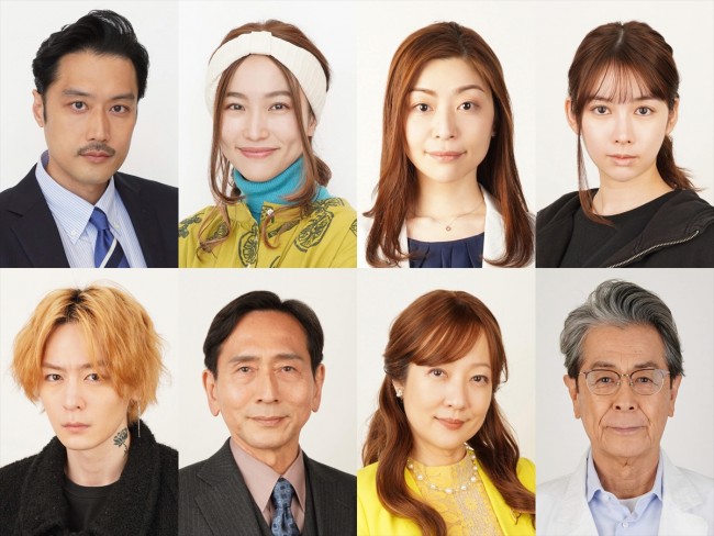 ドラマ『夫婦が壊れるとき』に出演する(上段左から)内田朝陽、安藤聖、内田慈、結城モエ、(下段左から)犬飼貴丈、矢島健一、七瀬なつみ、長谷川初範