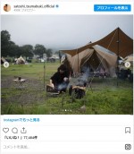 キャンプを楽しむ妻夫木聡の兄 ※「妻夫木聡」インスタグラム