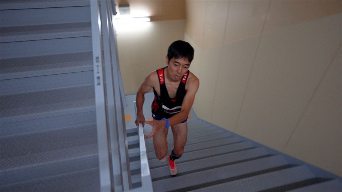 “世界一の階段王”を目指すステアクライマー・渡辺良治登場　松本と階段トレーニング談義で盛り上がる