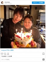 未唯mie、着付けの先生・下辻久子さんと2ショット ※「未唯mie」インスタグラム