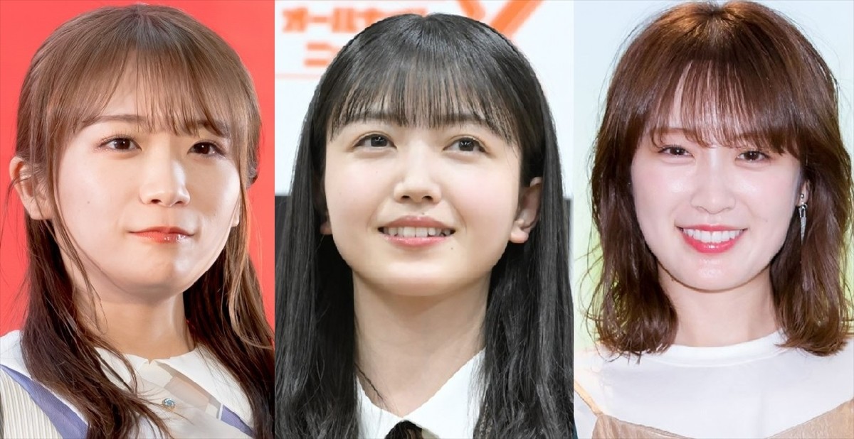 (左から)秋元真夏、久保史緒里、高山一実