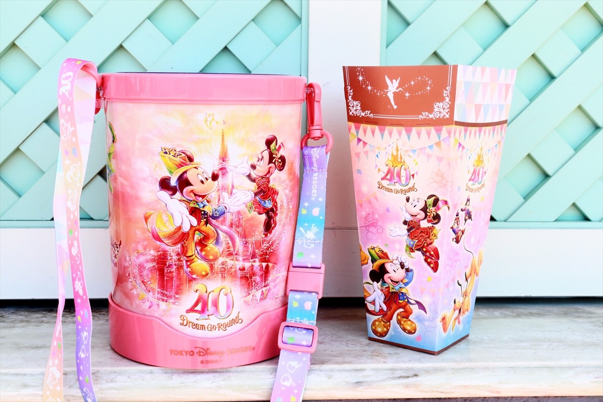 TDR40周年“光るポップコーンバケット”が可愛すぎる！　ロゴ投影できる“おもしろ機能”付き