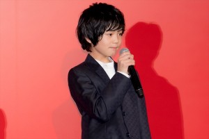 柊木陽太、映画『怪物』完成披露試写会に登場