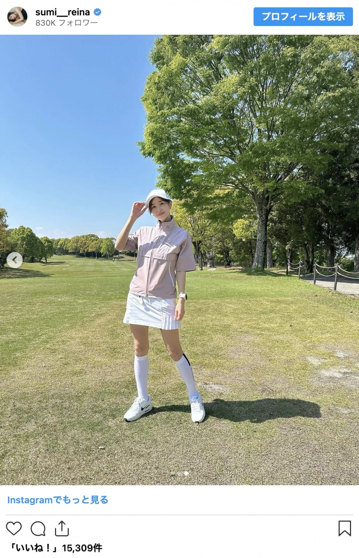 武田玲奈、鷲見玲奈、雪平莉左も　女性芸能人のゴルフウェア姿「スタイル良すぎ」「雑誌の一部みたい」