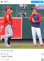 WBC日本代表で共闘した大谷&ヌートバー、再会果たす　※「MLB」公式インスタグラム