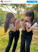 近藤千尋、“ママ友”安田美沙子と子どもつれ公園へお出かけ　※「近藤千尋」インスタグラム