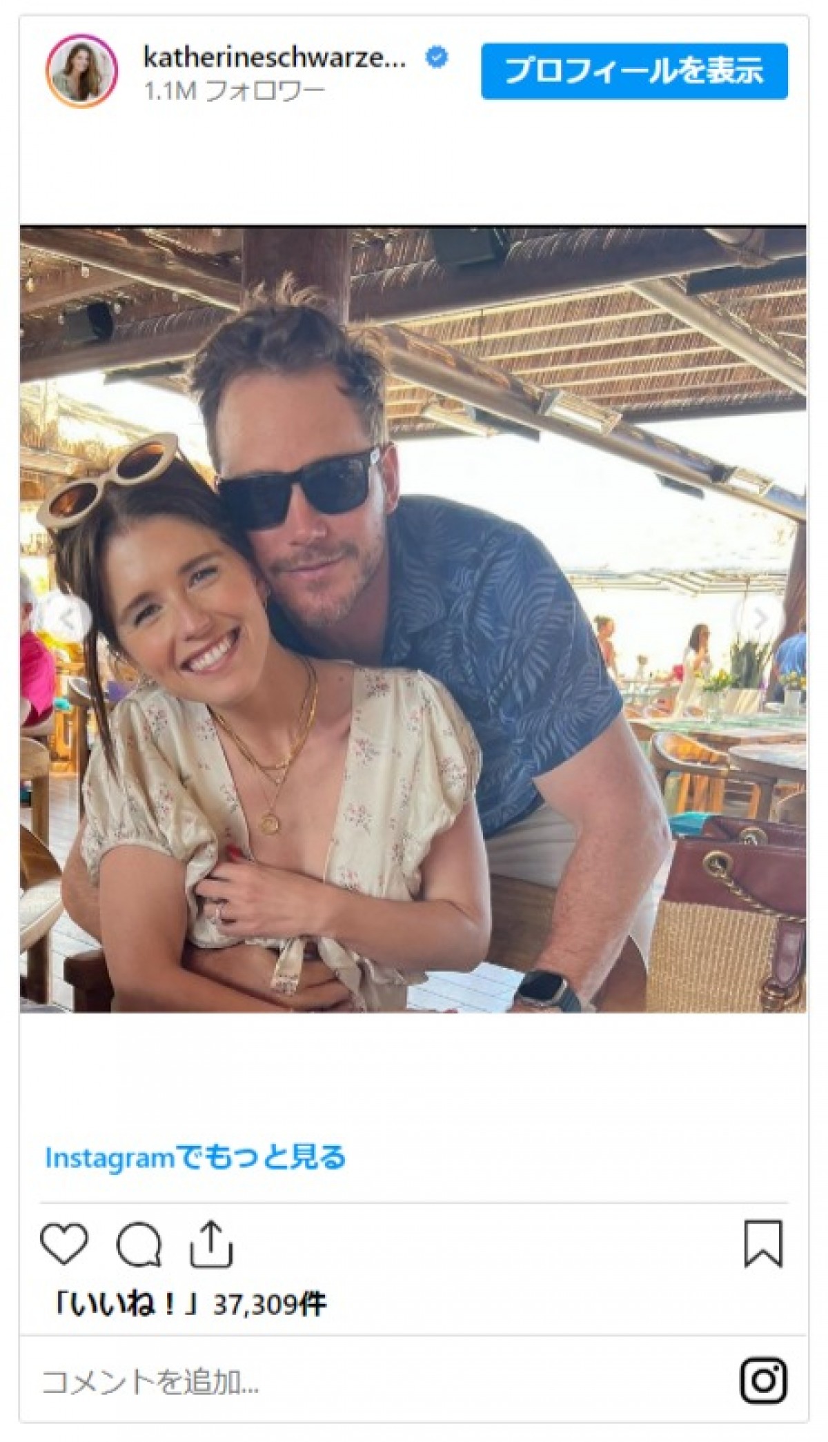 クリス・プラット、妻キャサリン・シュワルツェネッガーから誕生日にハッピーなメッセージ
