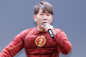 FUJIWARA・藤本敏史、映画『ザ・フラッシュ』“超速”試写会トークイベントに登場