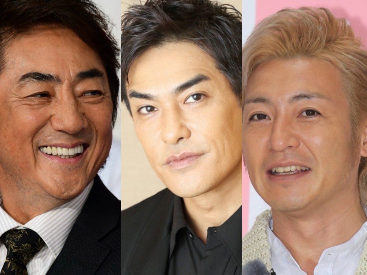 (左から)市村正親、北村一輝、つるの剛士