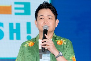 千鳥・ノブ、『お台場冒険王 2023 SUMMER SPLASH！』制作発表に登場