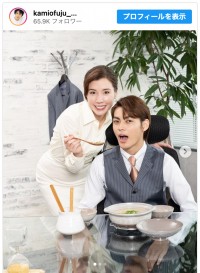 （写真左から）仲里依紗、神尾楓珠　※「神尾楓珠マネージャー」インスタグラム