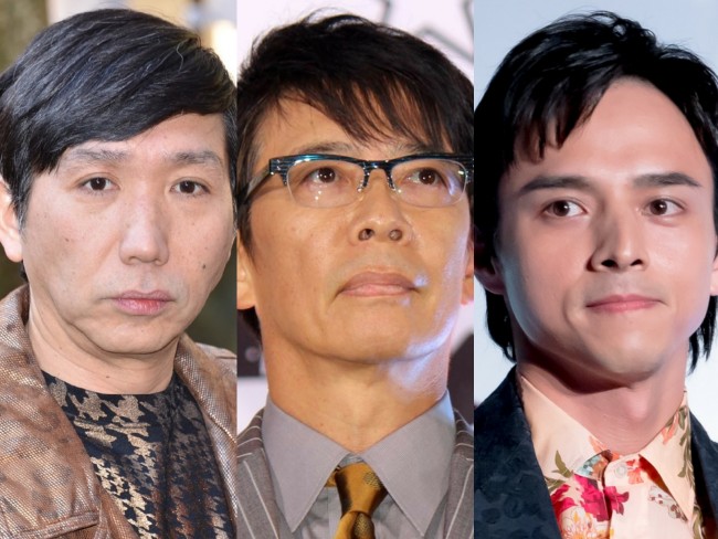 (左から)梶原善、生瀬勝久、満島真之介
