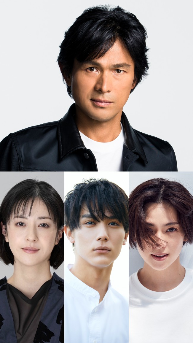 ドラマ『ONE DAY~聖夜のから騒ぎ~』に出演する(上段)江口洋介、(下段左から)松本若菜、中川大志、中村アン