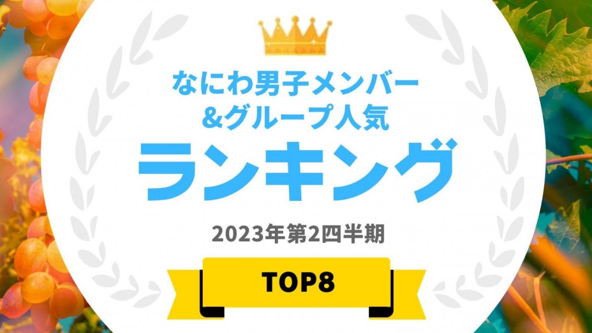 「なにわ男子」タレントパワーランキング　トップ5発表