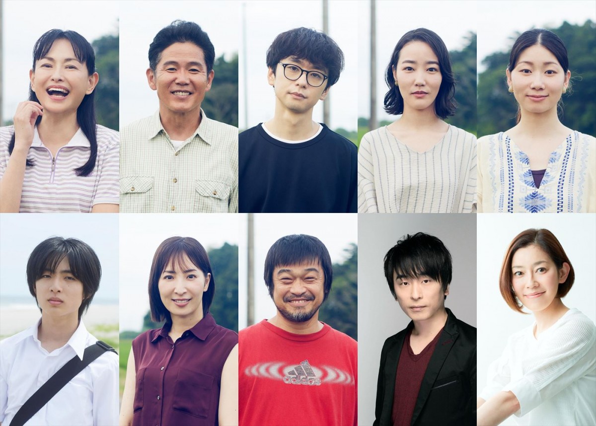 ドラマ『姪のメイ』に出演する(上段左から)田中美奈子、川田広樹(ガレッジセール)、橋本淳、清水葉月、土居志央梨、(下段左から)岩田奏、真飛聖、竹原ピストル、関智一、須藤理彩