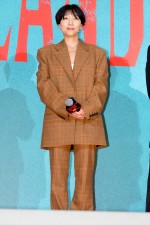  安藤サクラ、映画『BAD LANDS バッド・ランズ』完成披露試写会に登場