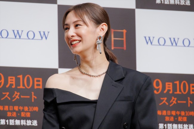 【本作紹介時のみ使用可】『連続ドラマW 湊かなえ「落日」』完成披露試写会　20230828実施