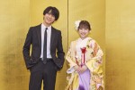 ドラマ『18歳、新妻、不倫します。』に出演する（左から）藤井流星、矢吹奈子