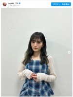 黒髪もやっぱり似合う！　※「山本彩」インスタグラム