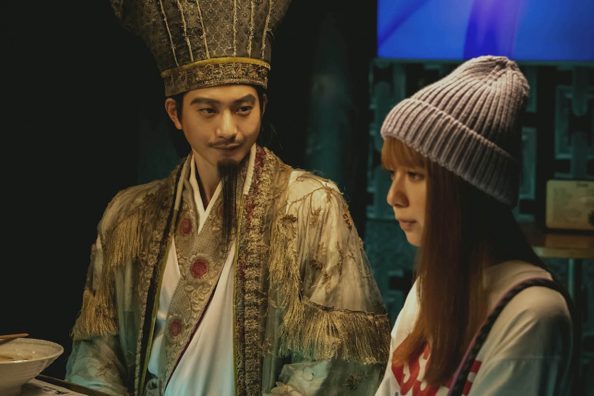 『パリピ孔明』第3話　“孔明”向井理、ラッパー“KABE太人”宮世琉弥と出会う