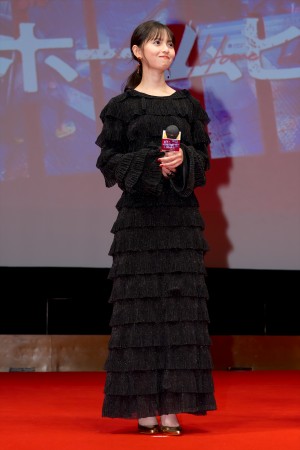 齋藤飛鳥、ドラマ＆映画『マイホームヒーロー』制作発表イベントに登場