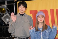 『パリピ孔明』EIKO タワーレコード渋谷店ミニライブ＆トークイベントに登場した（左から）向井理、上白石萌歌
