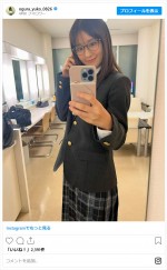 小倉優子、制服姿がまだまだかわいい　※「小倉優子」インスタグラム
