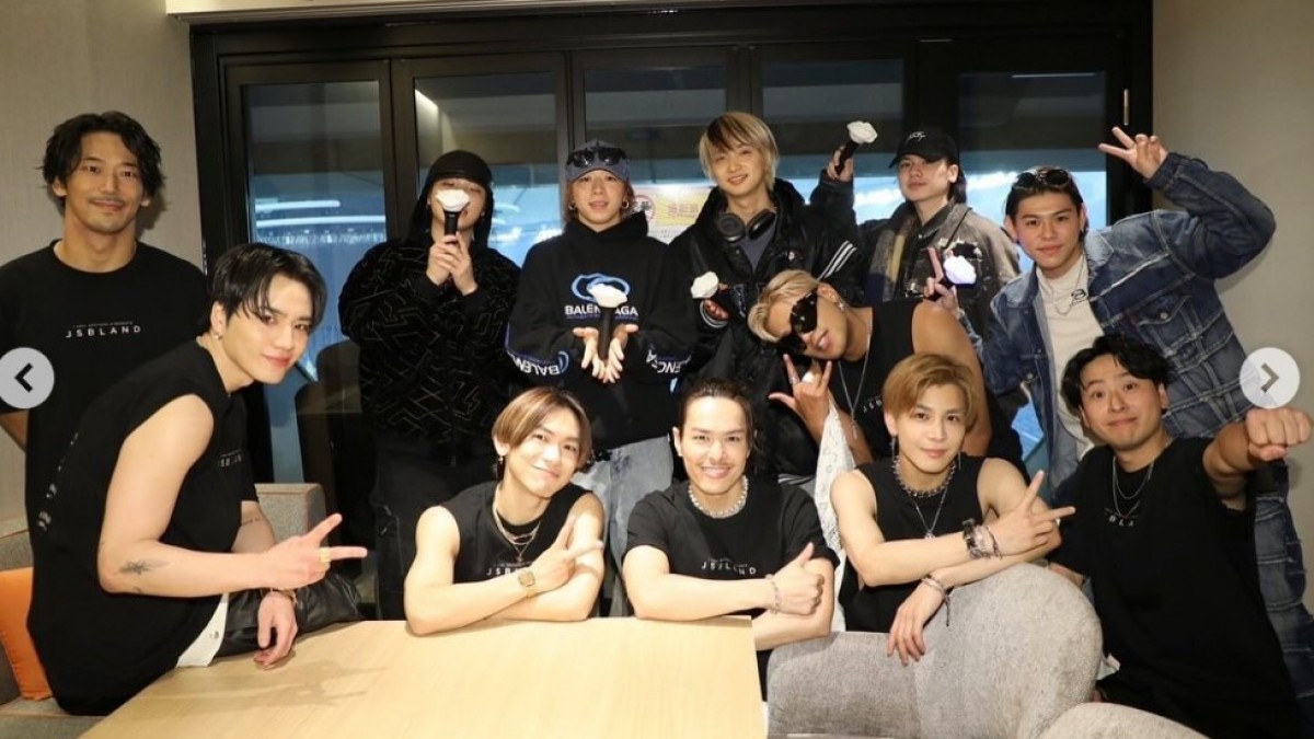 三代目JSB 登坂広臣が山田涼介、宮舘涼太、BE：FIRSTらとの集合