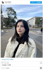 テレ東の池谷実悠アナ、“凡ミス”で遠い目　※「池谷実悠（テレビ東京）」インスタグラム
