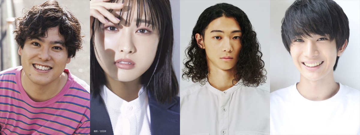 ドラマ『厨房のありす』に出演する(左から)前原瑞樹、大友花恋、橘優輝、堀野内智
