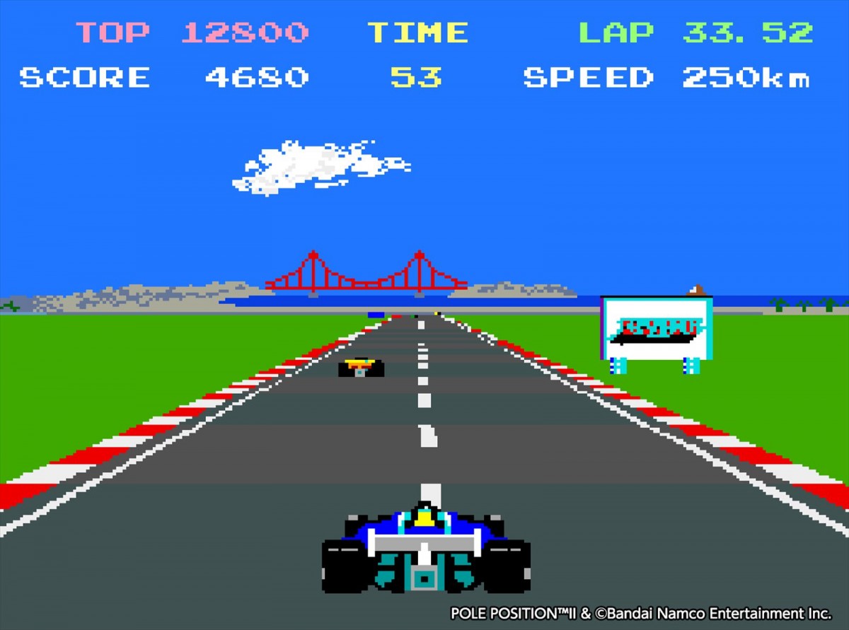 Switch／PS4『アーケードアーカイブス ポールポジションII』12月7日に配信　好タイムを目指して競うレースゲーム
