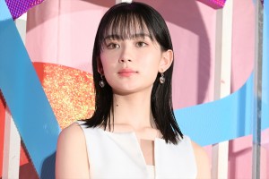 畑芽育、映画『なのに、千輝くんが甘すぎる。』完成披露試写会に登場