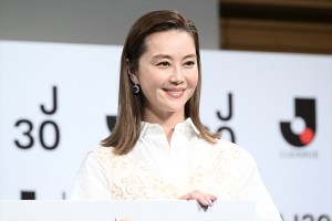 観月ありさ、「Jリーグ 30周年オープニングイベント」に登場